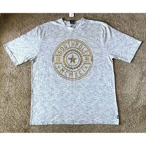 South Pole T-Shirt Men's 4XB Gray Short Sleeve
